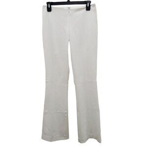Cache Vintage Women's White No Waist Trouser Leg Dress Pants USA Made Size 2